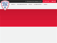 Tablet Screenshot of fidelityalarm.com